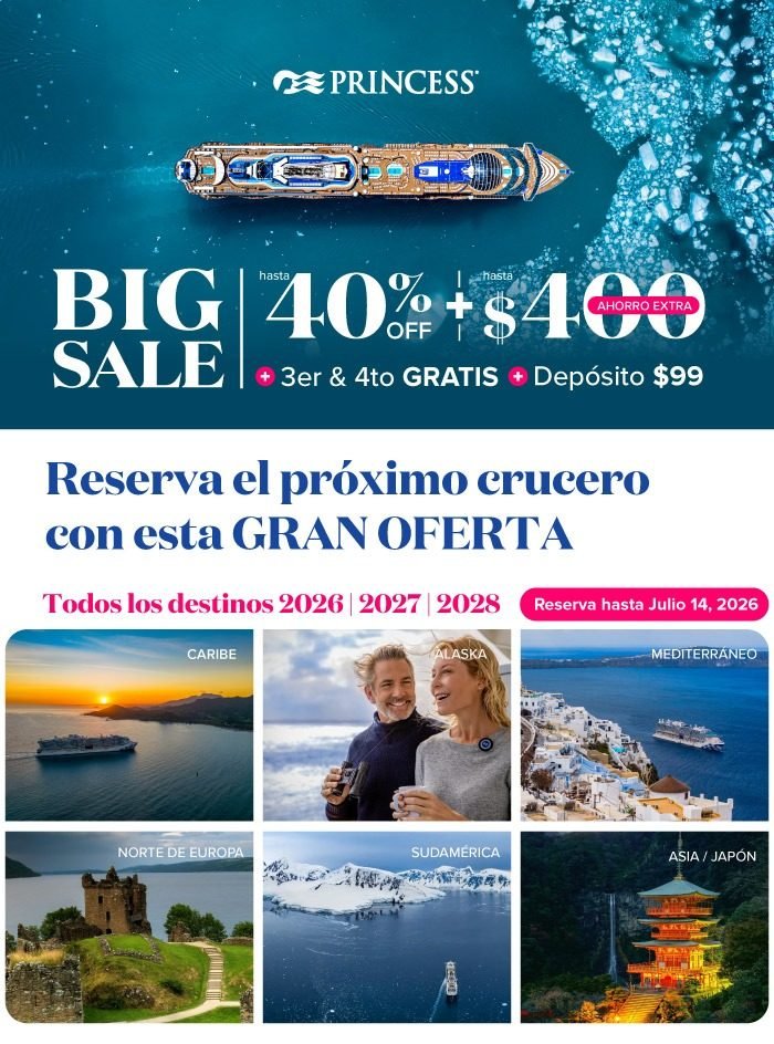 Princess Big Sale — hasta 40% de descuento